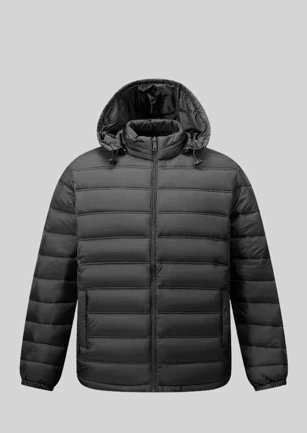 Men’s hooded quilted winter jacket
