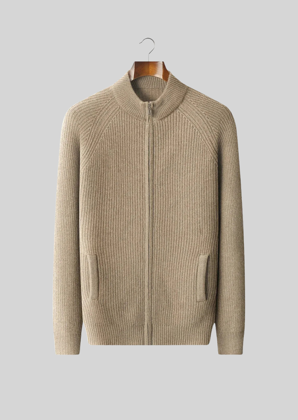 The Ribbed Cardigan – Premium Cashmere